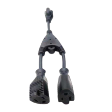 Cable con derivación Vca / 1 Entrada macho Vca / 2 salidas hembra Vca