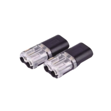 Bolsa con 25 conectores / Enchufables / Para 2 cables / compatibles en calibre 22 al 18 AWG