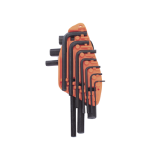 Juego de 10 Llaves Hexagonales (Allen) Milimétricas con Portallaves Plástico.