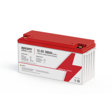 Batería de Litio Ciclo Profundo, 12.8 Vcc 200Ah (LiFePO4 de Celdas Cilíndricas) , Solar, Marina, Máximo 200 A de Descarga