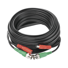Cable Coaxial (BNC RG59) + Alimentación / SIAMES / 10 Metros (32.81 Pies) / 100% Cobre / Para Cámaras 4K / Uso Interior y Exterior