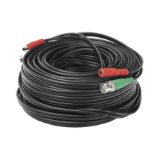 Cable Coaxial (BNC RG59) + Alimentación / SIAMES / 30 Metros (98.43 Pies) / 100% COBRE / Para Cámaras 4K / Uso Interior y Exterior