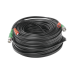 Cable Coaxial (BNC RG59) + Alimentación / SIAMES / 30 Metros (98.43 Pies) / 100% COBRE / Para Cámaras 4K / Uso Interior y Exterior