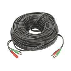 Cable Coaxial (BNC RG59) + Alimentación / SIAMES / 50 Metros (164 Pies) / 100% COBRE / Para Cámaras 4K / Uso Interior y Exterior
