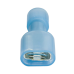 Terminal hembra aislada completa para cables 16 -14 AWG / Venta de bolsa en 25 piezas