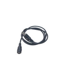 Cable con Conector Macho  ahembra (Pigtail) | Forro negro |  Alimentación para Vcc | Polarizado | Largo 1 metro | Calibre 22AWG.