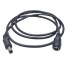 Cable con Conector Macho  ahembra (Pigtail) | Forro negro |  Alimentación para Vcc | Polarizado | Largo 1 metro | Calibre 22AWG.