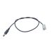 Cable con Conector Macho (Pigtail) | Forro Negro | Terminal Blanca | Alimentación para Vcc con Puntas Libres | Polarizado | Largo 22 cm ( 8.66 Pulgadas)  | Calibre 22AWG.
