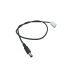 Cable con Conector Macho (Pigtail) | Forro Negro | Terminal Blanca | Alimentación para Vcc con Puntas Libres | Polarizado | Largo 22 cm ( 8.66 Pulgadas)  | Calibre 22AWG.