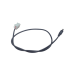 Cable con Conector Macho (Pigtail) | Forro Negro | Terminal Blanca | Alimentación para Vcc con Puntas Libres | Polarizado | Largo 22 cm ( 8.66 Pulgadas)  | Calibre 22AWG.