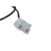 Cable con Conector Macho (Pigtail) | Forro Negro | Terminal Blanca | Alimentación para Vcc con Puntas Libres | Polarizado | Largo 22 cm ( 8.66 Pulgadas)  | Calibre 22AWG.