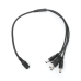 Cable con Conector Jack Hembra de 3.5 mm con 4 Salidas de Jack Macho (Divisor de Energía) / Tipo Pulpo / 4 Conectores Macho / 1 Conector Hembra / Jack de 3.5 mm