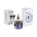 Kit de Centro de Carga Para Corriente Directa, Breaker de hasta  800 Vcc de 16 A con Supresor de Descargas Atmosféricas.