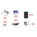 Kit Solar Witek de 28 W con 5 Puertos PoE 802.3 af y PoE Pasivo 24 V para alimentar Camaras IP y un Enlace Punto a Punto en 24 Vcc