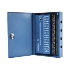 Fuente de Poder Profesional HEAVY DUTY @ 20 Amperes / 16 Canales / Hasta 1.25A por Salida / Ajuste Independiente de 11 a 15 Vcc por Salida / Protección Contra Sobrecargas / Filtro de Ruido Especial para Cámaras 4K.