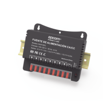 Fuente de Poder / Para 8 Cámaras / Ajustables a 12 o 13.5 o 15 Vcc / 8 Amperes / Instalación en Pared. Fuente de Poder / Para 8 Cámaras / Ajustables a 12 o 13.5 o 15 Vcc / 8 Amperes / Instalación en Pared.