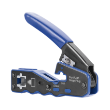 Herramienta de Corte y Terminado de Plugs Pass Through RJ45, Acero al Carbón y Mango Ergonómico ABS + TPR.