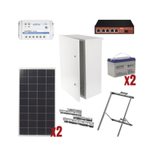 Kit Solar Witek de 28 W con 5 Puertos PoE 802.3 af y PoE Pasivo 24 V para alimentar Camaras IP y un Enlace Punto a Punto en 24 Vcc Kit Solar Witek de 28 W con 5 Puertos PoE 802.3 af y PoE Pasivo 24 V para alimentar Camaras IP y un Enlace Punto a Punto en 24 Vcc
