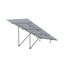 Montaje para Panel Solar 2X2, Riel 5 de 2700mm para Módulos con Espesor de 30-35mm, Vel. de Viento Máx. 136km/h