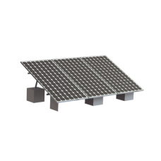 Montaje para 3 Panel Solar, Riel 