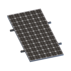 Kit De Minirieles Para Panel Solar Arreglo 1X1 Para Instalación Plano En Lámina