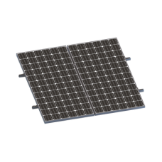 Kit De Minirieles Para Panel Solar Arreglo 1X2 Para Instalación Plano En Lámina