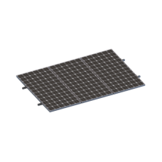 Kit De Minirieles Para Panel Solar Arreglo 1X3  Para Instalación Plano En Lámina