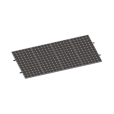 Kit De Minirieles Para Panel Solar Arreglo 1X4 Para Instalación Plano En Lámina