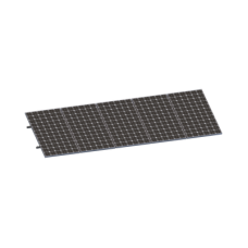 Kit De Minirieles Para Panel Solar Arreglo 1X5 Para Instalación Plano En Lámina