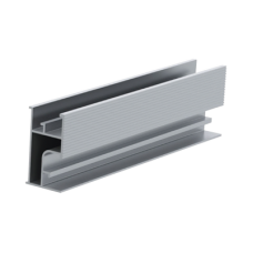 Riel 3 para montaje de módulos fotovoltaicos de aluminio anodizado de 4400mm.