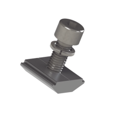 Conector N con tornillo para fijación en riel 5 y 8