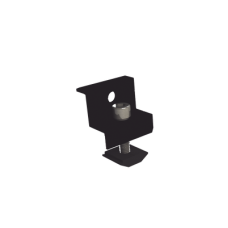 Sujetador final anodizado negro 30 mm y 35 mm para montaje de paneles solares en riel 5 y 8