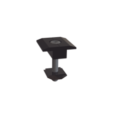 Sujetador Intermedio 30 mm para montaje de paneles solares en riel 5 Y 8 con anodizado negro