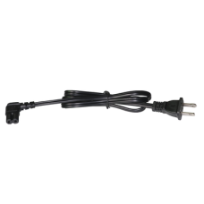 Cable de Alimentación Eléctrica para 120-240 Vca / 1 Metro (3.28 Pies) / 2 Clavijas Tipo Americano / Conector en Forma Tipo L