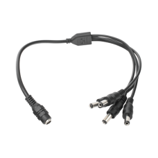 Cable con Conector Jack Hembra de 3.5 mm con 4 Salidas de Jack Macho (Divisor de Energía) / Tipo Pulpo / 4 Conectores Macho / 1 Conector Hembra / Jack de 3.5 mm