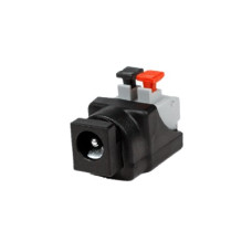 Adaptador Tipo Jack de 3.5 mm Hembra Polarizado de 12 Vcc con Terminales de Presión Adaptador Tipo Jack de 3.5 mm Hembra Polarizado de 12 Vcc con Terminales de Presión