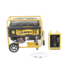 Generador a Gasolina / Planta de Emergencia con Encendido Automático, 6.5KW, 220Vac 2 Fases, Jaula con Ruedas para Fácil Traslado Generador a Gasolina / Planta de Emergencia con Encendido Automático, 6.5KW, 220Vac 2 Fases, Jaula con Ruedas para Fácil Traslado