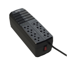 Regulador de Voltaje 1000 VA-500 W /  4 Contactos con AVR / 4 Contactos con Supresor de Picos / Protección RJ11