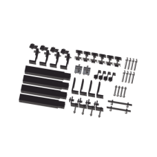 Caja de accesorios de aluminio negro anodizado para montaje VEKTOR8BLK , arreglo 1X4 para techo Caja de accesorios de aluminio negro anodizado para montaje VEKTOR8BLK , arreglo 1X4 para techo