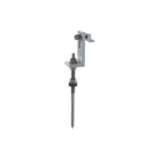 Soporte L para riel 7 con tornillo  M10*200 para techo de lamina