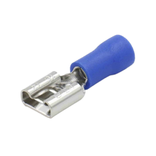Terminal tipo hembra aislada 0.250 / 16 - 14 AWG / Azúl / Para baterías con terminal F1 / Paquete de 25 piezas.