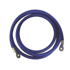 Cable para Baterías,  2.2 m Azul Calibre 2 AWG con Terminales de Ojo en Ambos Extremos