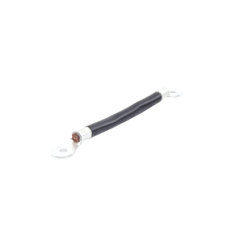 Cable para Baterías, 0.2m, Negro, Calibre 2 AWG con Terminales de Ojo en Ambos Extremos