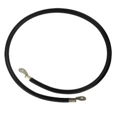 Cable para Baterías, 1 m, Negro, Calibre 2 AWG con Terminales de Ojo en Ambos Extremos