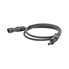 Cable Fotovoltaico 1 m, Negro, Calibre 10 AWG con Terminales MC4 en Ambos Extremos