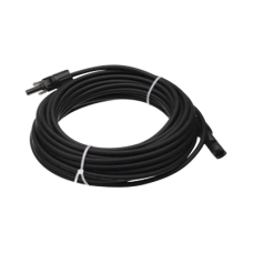Cable Fotovoltaico 50 m, Negro, Calibre 10 AWG con Terminales MC4 en Ambos Extremos