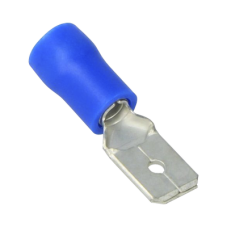Terminal tipo macho aislada / 16 - 14 AWG / Azúl / Paquete de 25 piezas. Terminal tipo macho aislada / 16 - 14 AWG / Azúl / Paquete de 25 piezas.