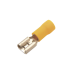 Terminal tipo hembra aislada 0.250 / 12 - 10 AWG / Amarillo / Para baterías con terminal F1 / Paquete de 25 piezas.
