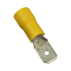 Terminal tipo macho aislada / 12 - 10 AWG / Amarillo / Paquete de 25 piezas. Terminal tipo macho aislada / 12 - 10 AWG / Amarillo / Paquete de 25 piezas.