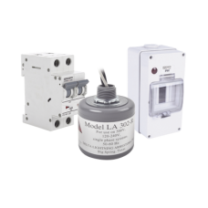 Kit de Centro de Carga Para Corriente Alterna, Breaker de hasta  400 Vca de 32 A con Supresor de Picos Transitorios.